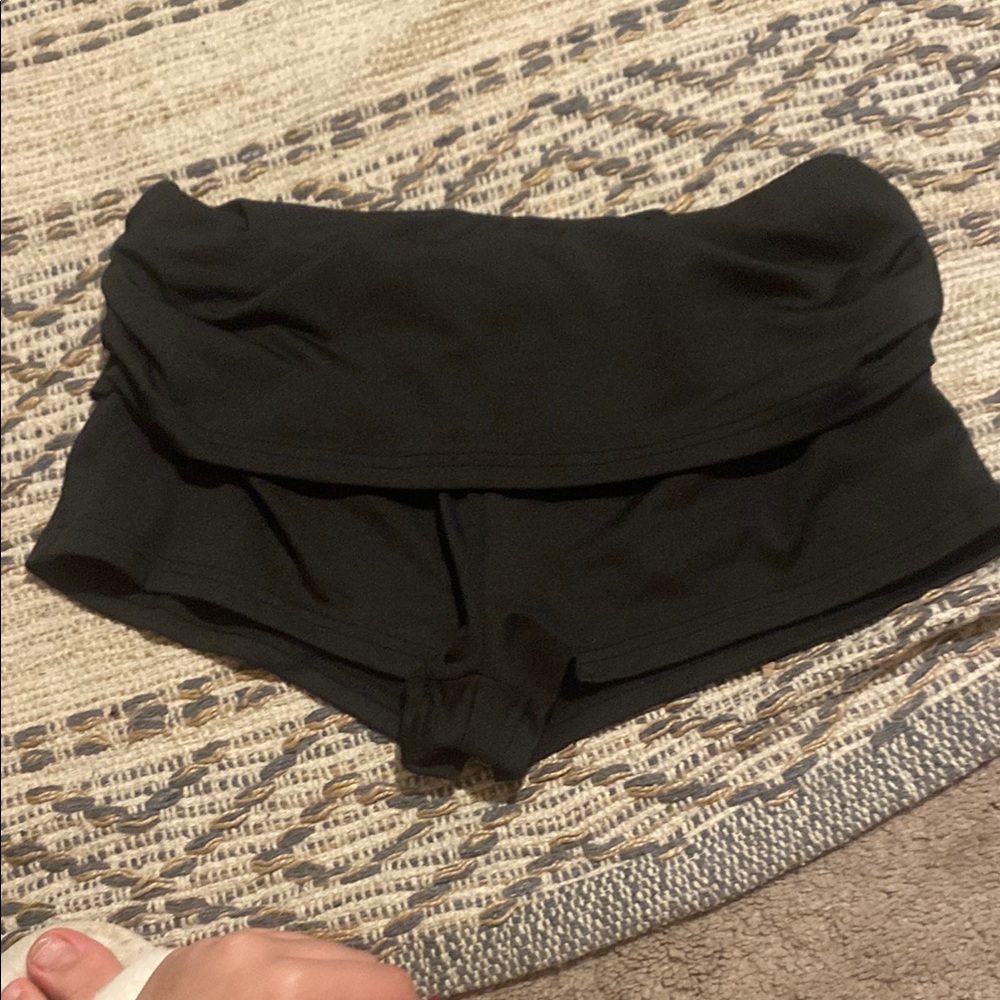 Black High-Waisted Shorts
